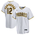 Men's San Diego Padres Luis Campusano Nike White Home Replica Jersey