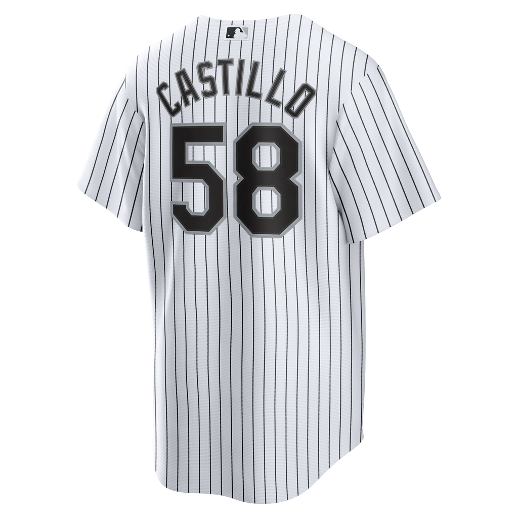 Men's Chicago White Sox Luis Castillo Nike White Home Replica Jersey - 4