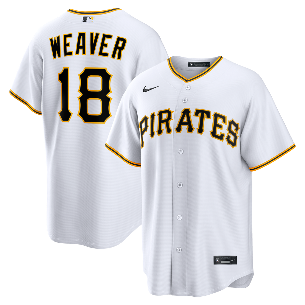 Men's Pittsburgh Pirates Luke Weaver Nike White Home Replica Jersey - 2