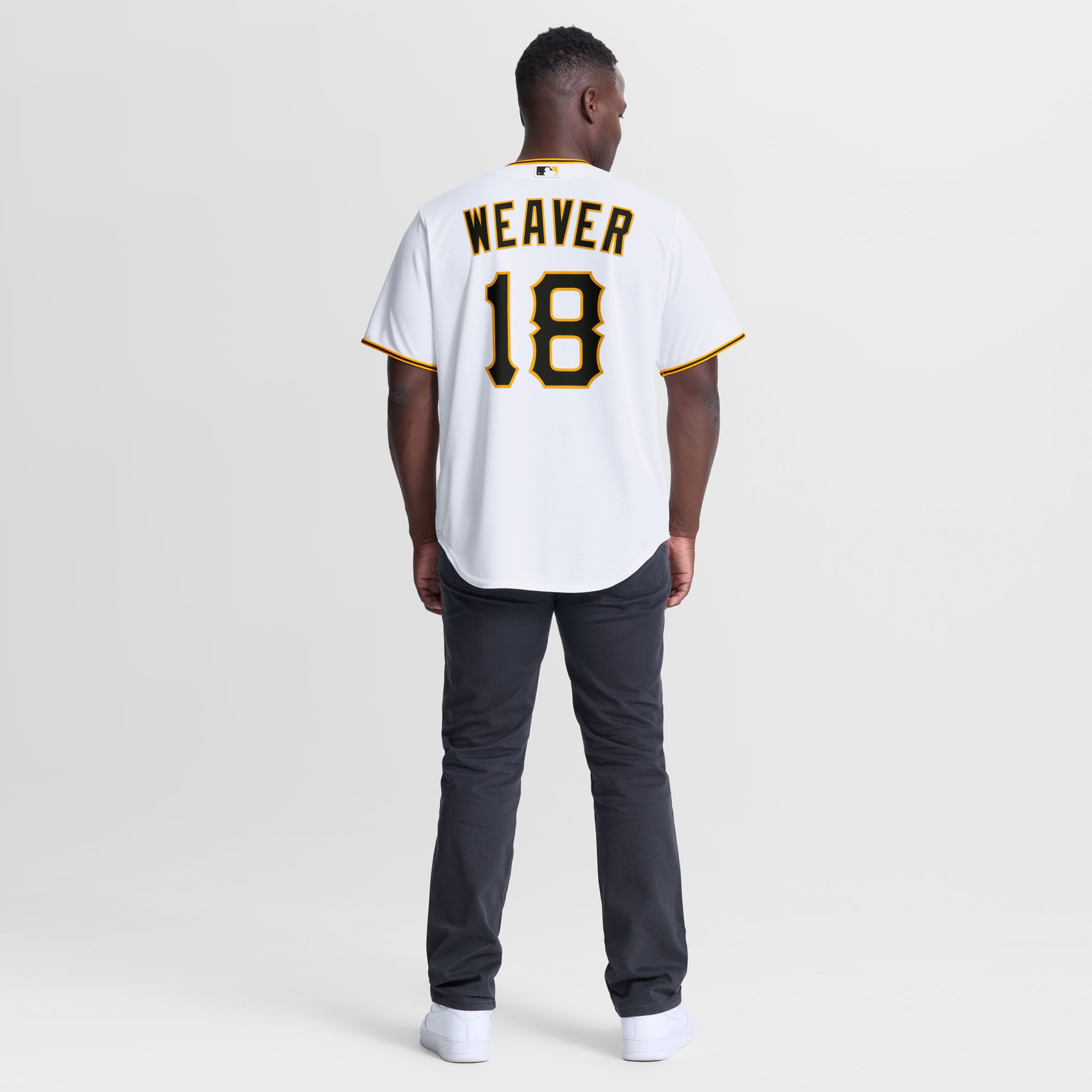 Men's Pittsburgh Pirates Luke Weaver Nike White Home Replica Jersey - 4