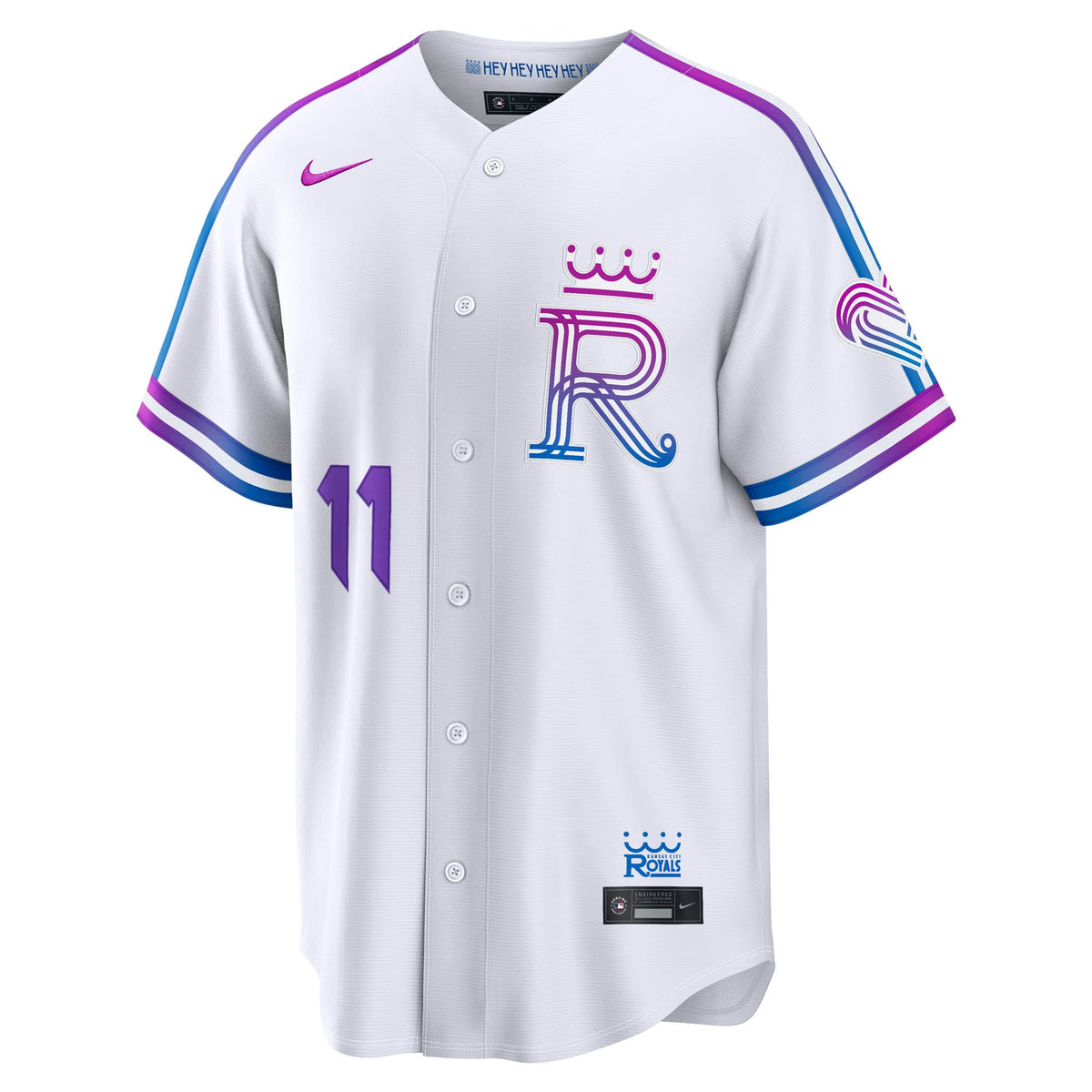 Men's Kansas City Royals Maikel Garcia Nike White 2026 City Connect Stadium Jersey - 3