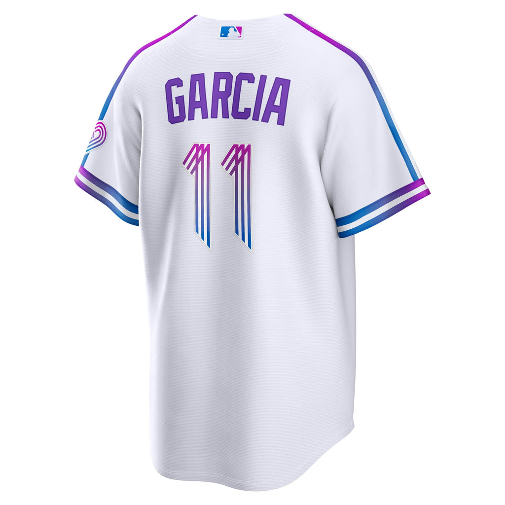 Men's Kansas City Royals Maikel Garcia Nike White 2026 City Connect Stadium Jersey - 4
