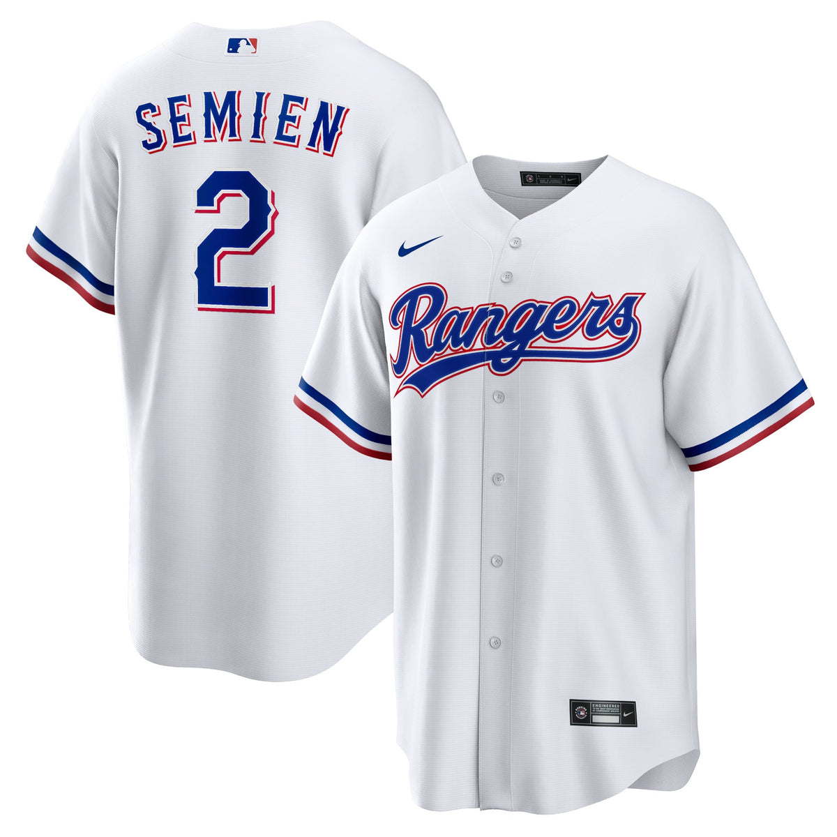 Men's Texas Rangers Marcus Semien Nike White Home Replica Player Jersey