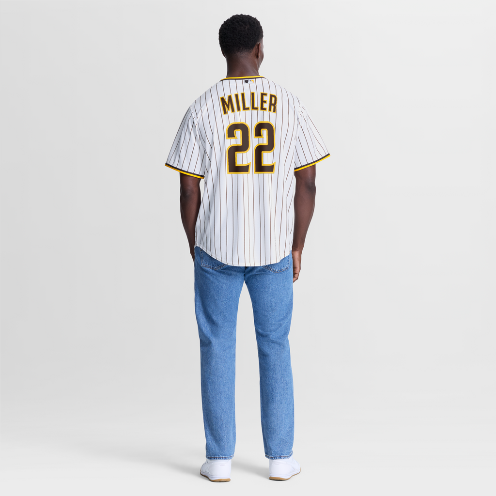 Men's San Diego Padres Mason Miller Nike White Home Replica Jersey - 6