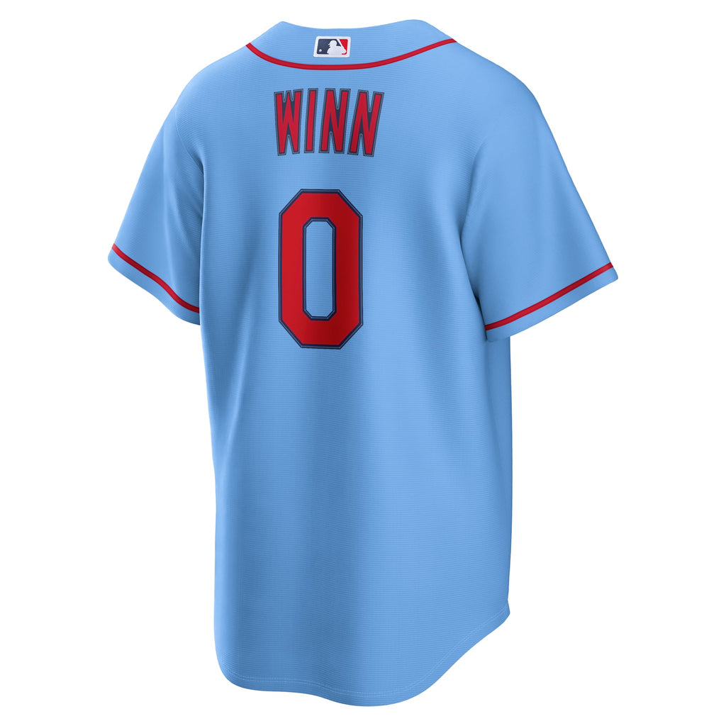 Men's St. Louis Cardinals Masyn Winn Nike Light Blue Alternate Replica Jersey - 4