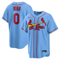 Men's St. Louis Cardinals Masyn Winn Nike Light Blue Alternate Replica Jersey