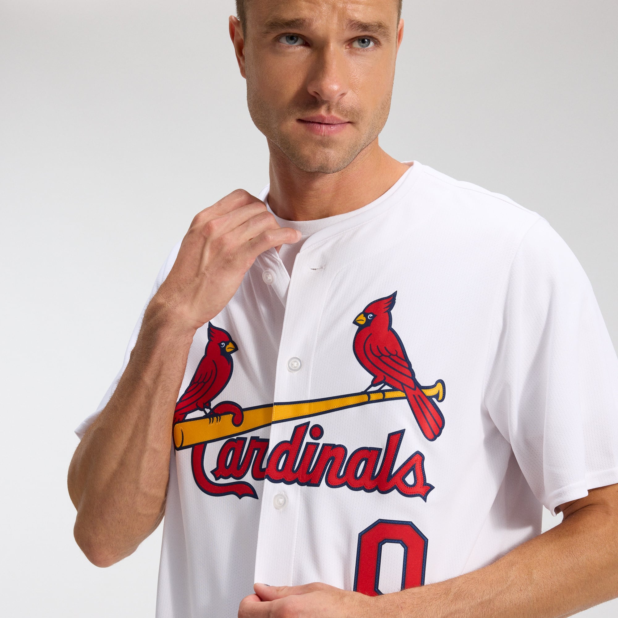 Men's St. Louis Cardinals Masyn Winn Nike White Home Limited Jersey - 11