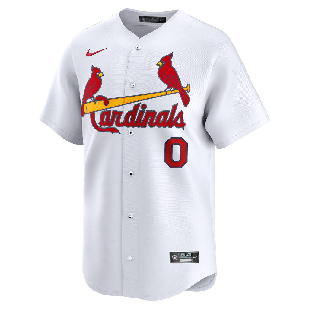 Men's St. Louis Cardinals Masyn Winn Nike White Home Limited Jersey - 7