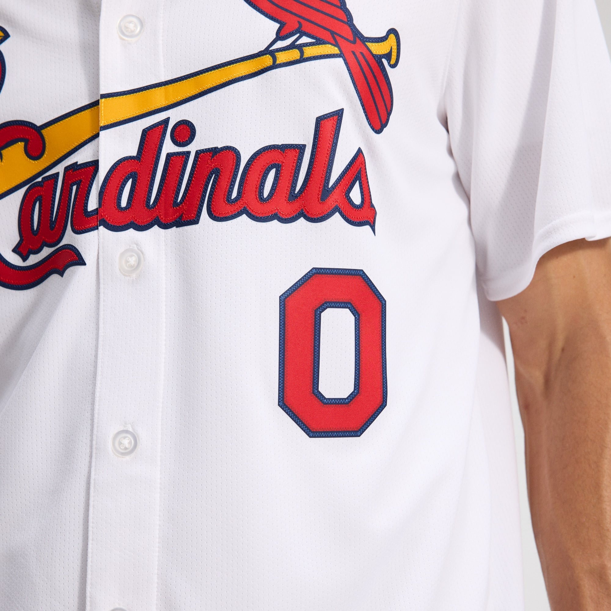 Men's St. Louis Cardinals Masyn Winn Nike White Home Limited Jersey - 10