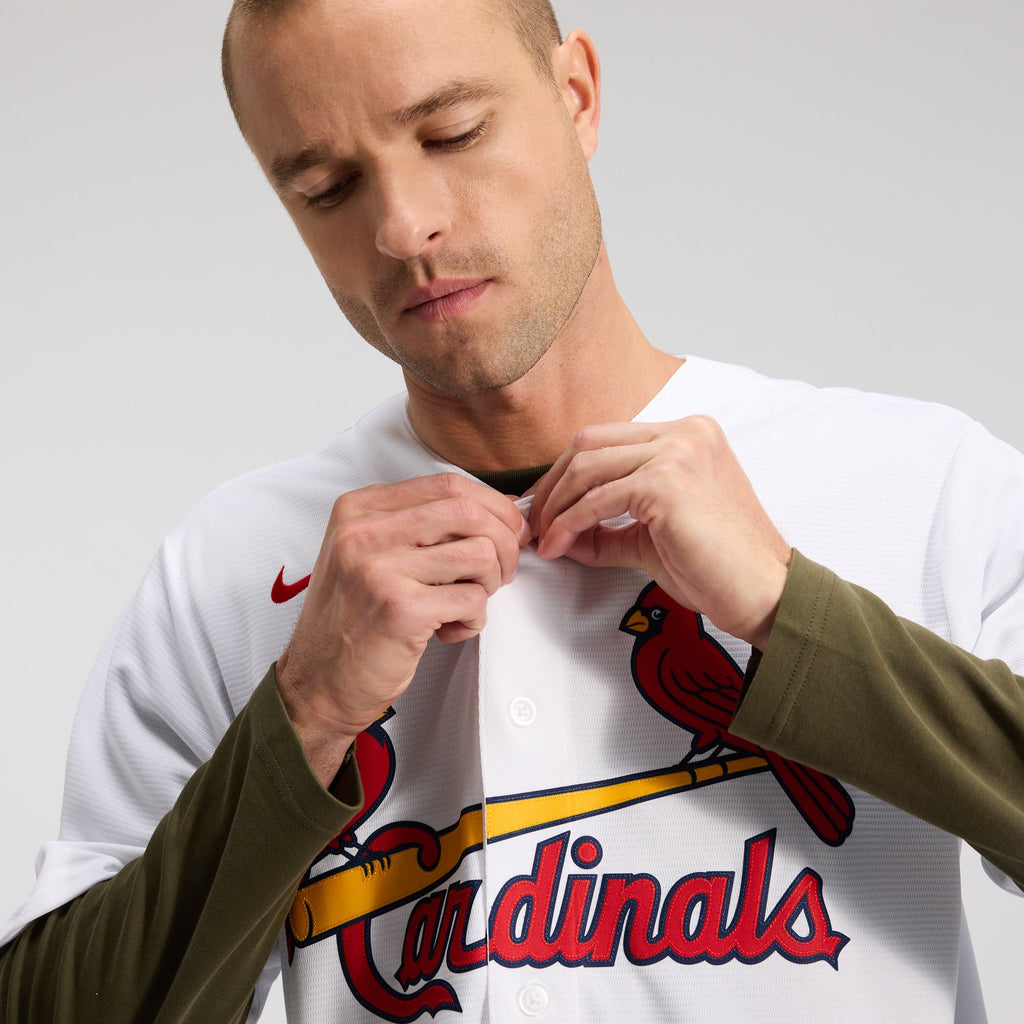 Men's St. Louis Cardinals Masyn Winn Nike White Home Replica Jersey - 11