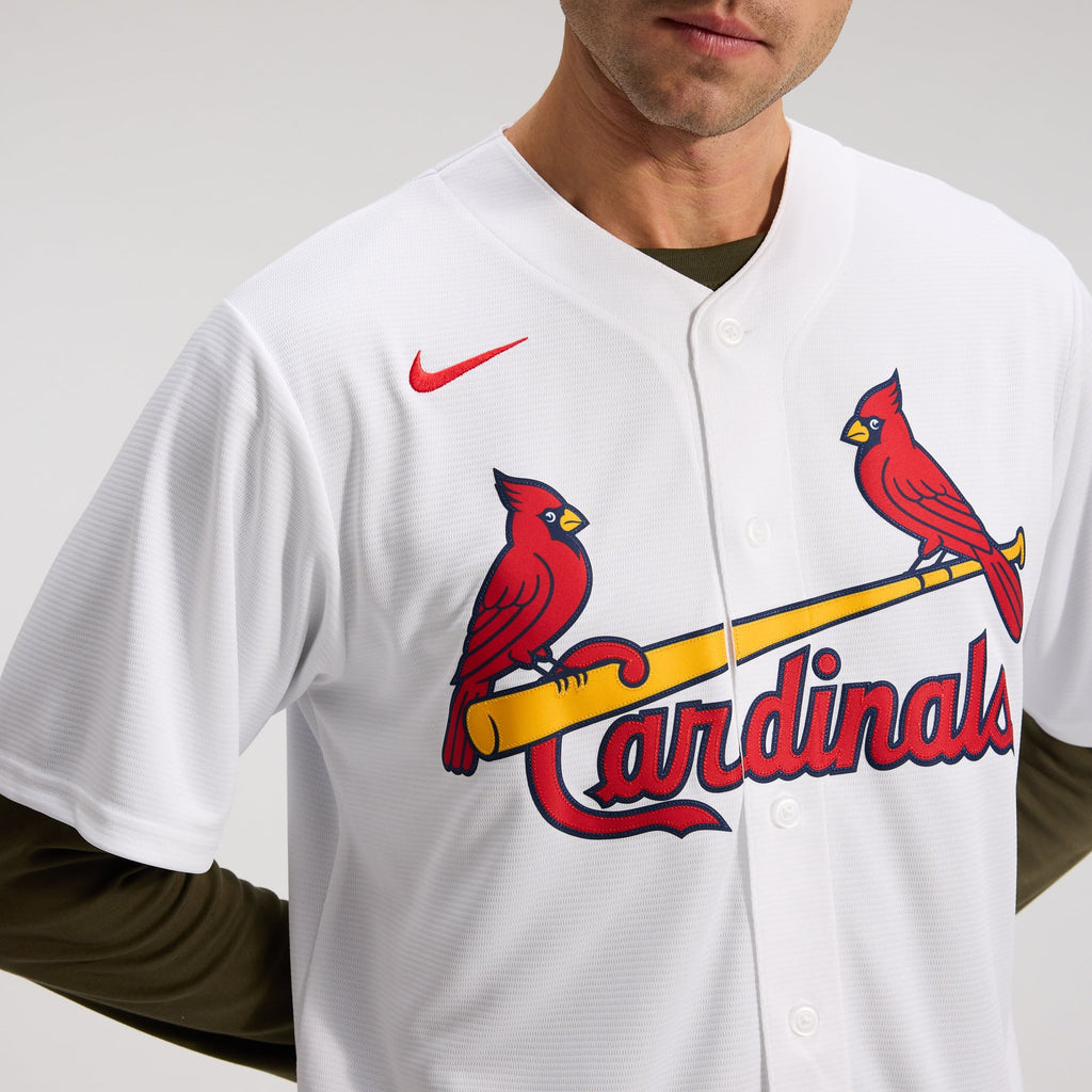 Men's St. Louis Cardinals Masyn Winn Nike White Home Replica Jersey - 10