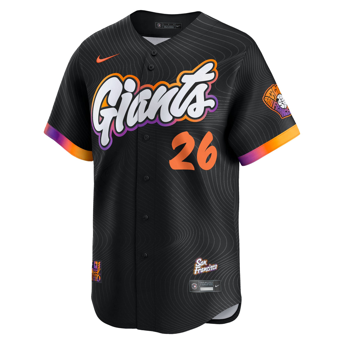 Men's San Francisco Giants Matt Chapman Nike Anthracite 2025 City Connect Limited Jersey - 3