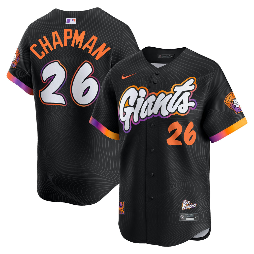 Men's San Francisco Giants Matt Chapman Nike Anthracite 2025 City Connect Limited Jersey