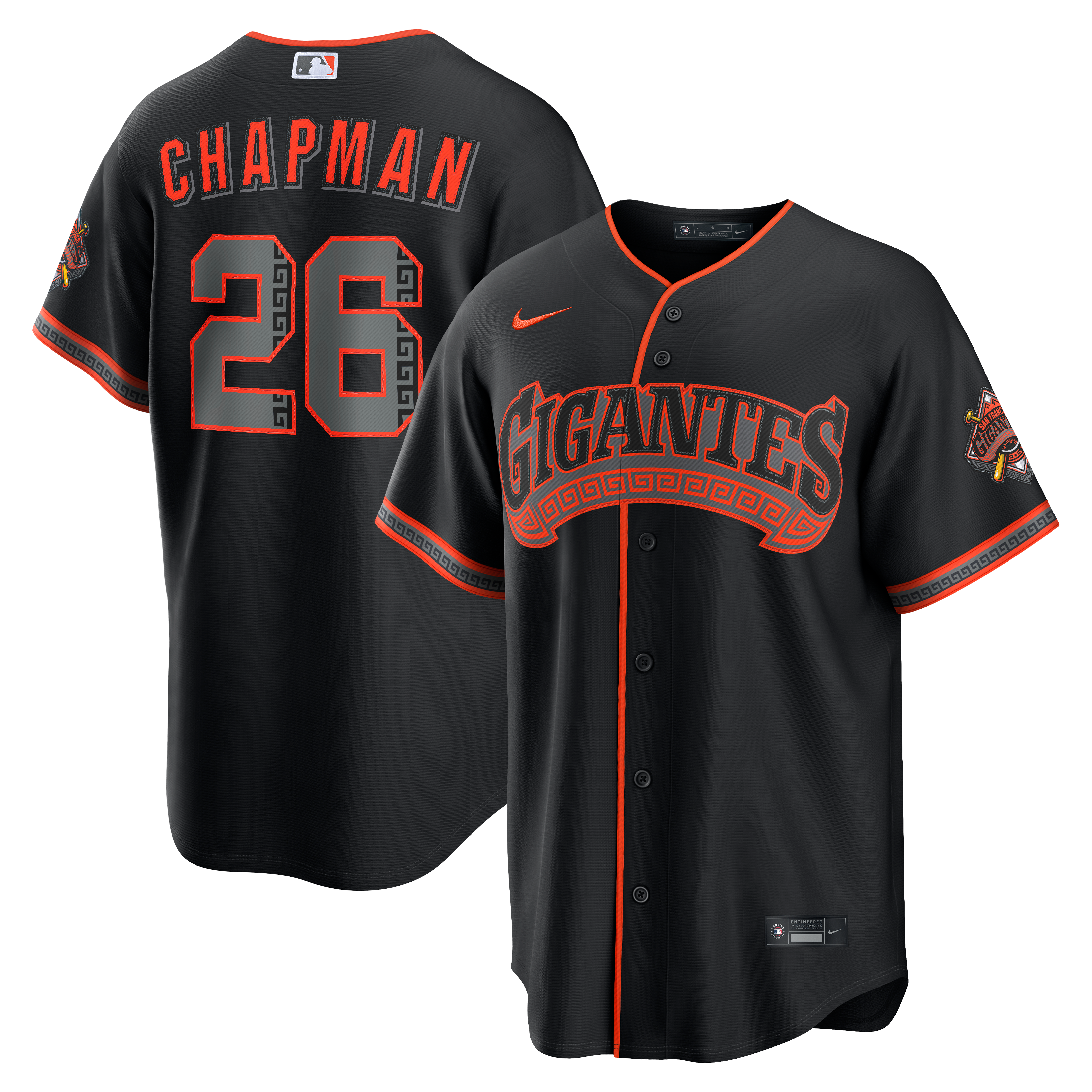 Men's San Francisco Giants Matt Chapman Nike Black Alternate Stadium Jersey - 2