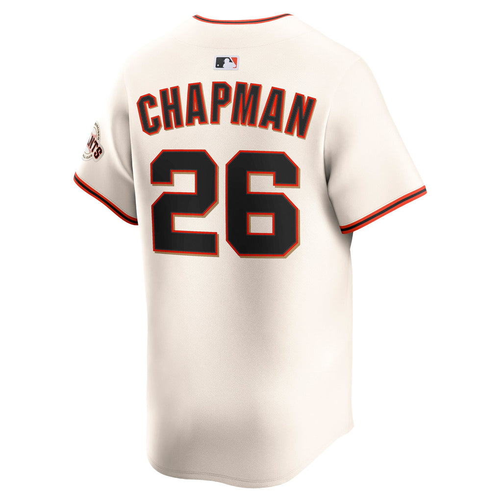 Men's San Francisco Giants Matt Chapman Nike Cream Home Limited Player Jersey - 4
