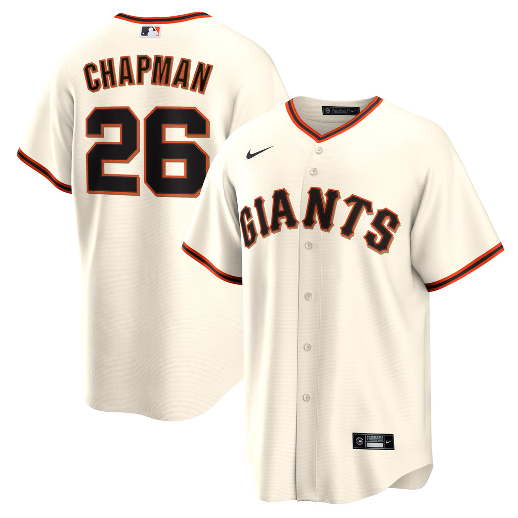 Men's San Francisco Giants Matt Chapman Nike Cream Home Replica Jersey - 2