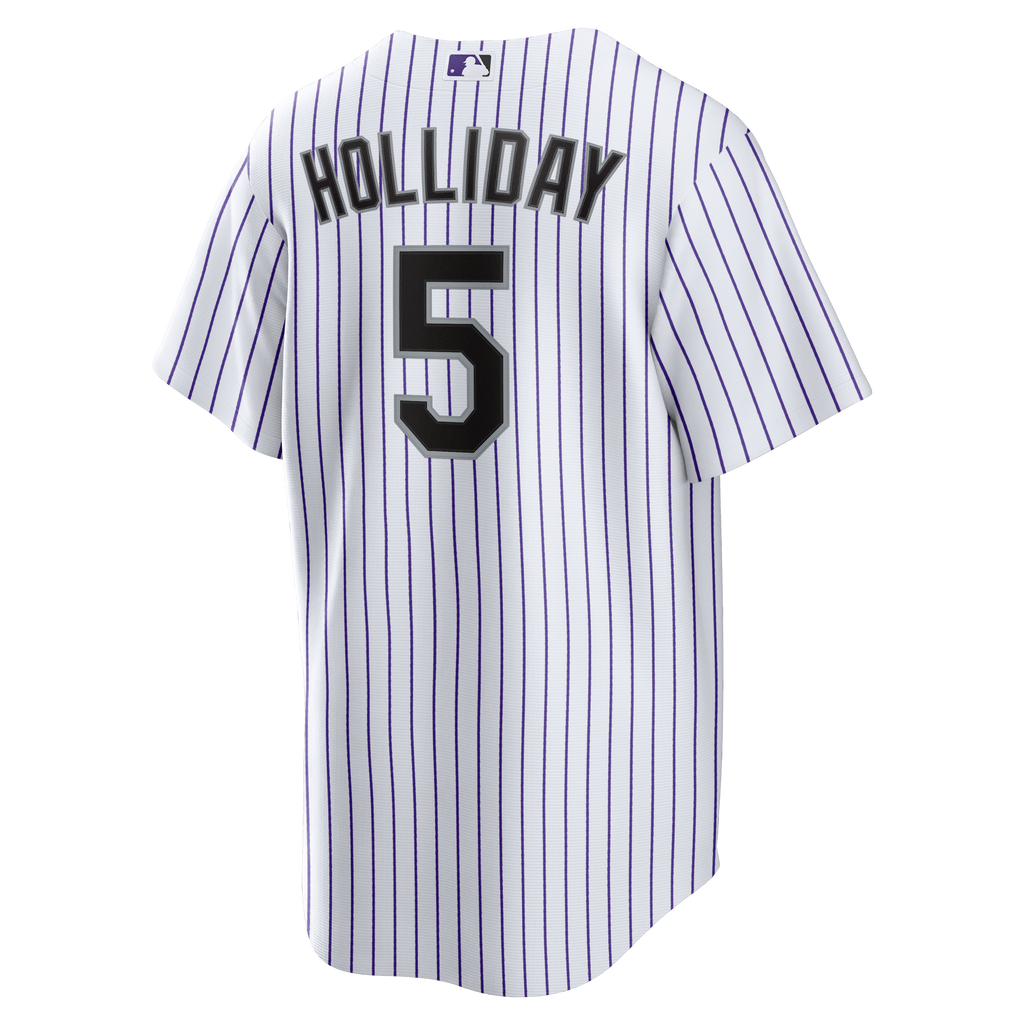 Men's Colorado Rockies Matt Holliday Nike White Home Retired Player Replica Jersey - 4