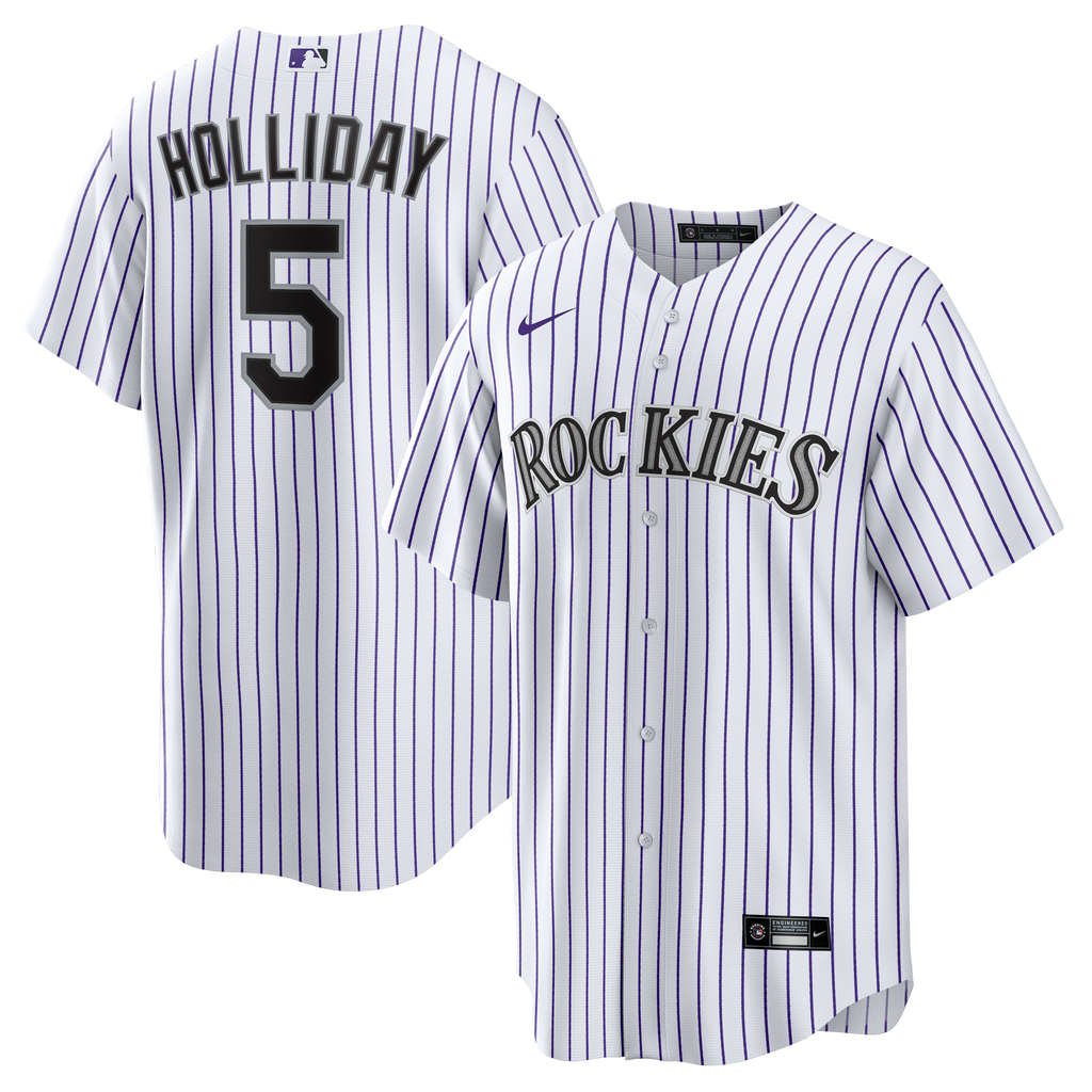 Men's Colorado Rockies Matt Holliday Nike White Home Retired Player Replica Jersey