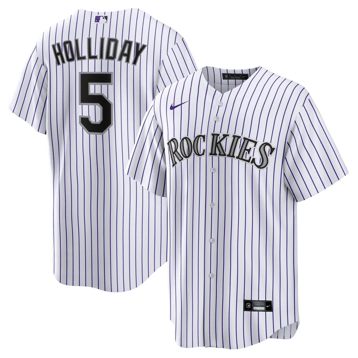 Men's Colorado Rockies Matt Holliday Nike White Home Retired Player Replica Jersey
