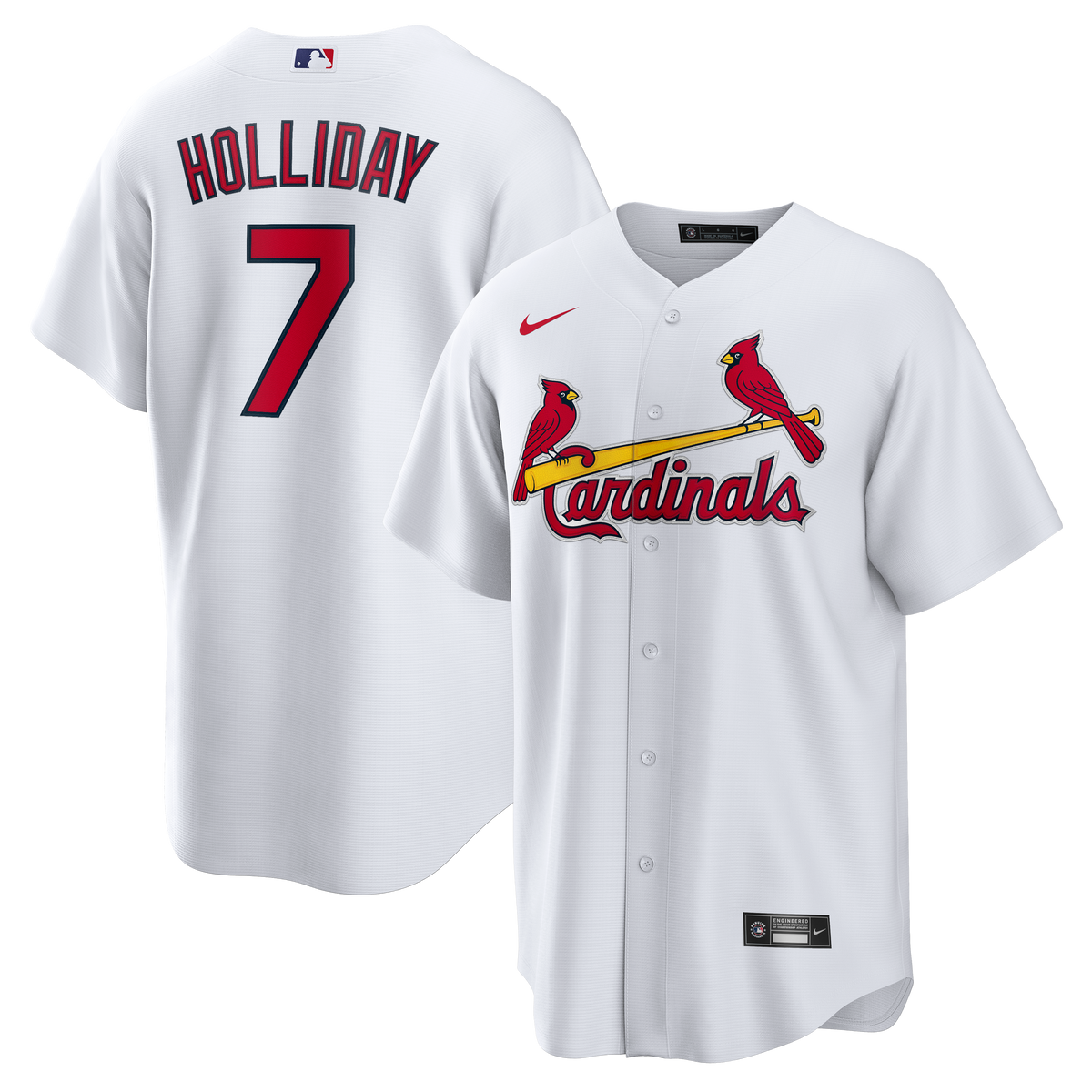 Men's St. Louis Cardinals Matt Holliday Nike White Home Retired Player Replica Jersey - 2