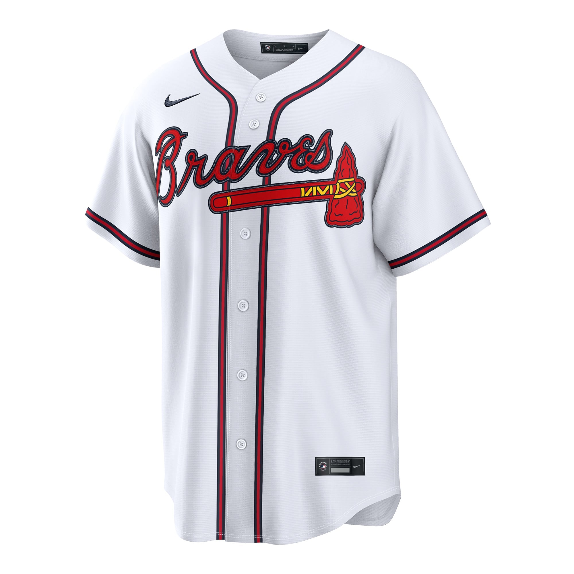 Men's Atlanta Braves Mauricio Dubón Nike White Home Replica Jersey - 3