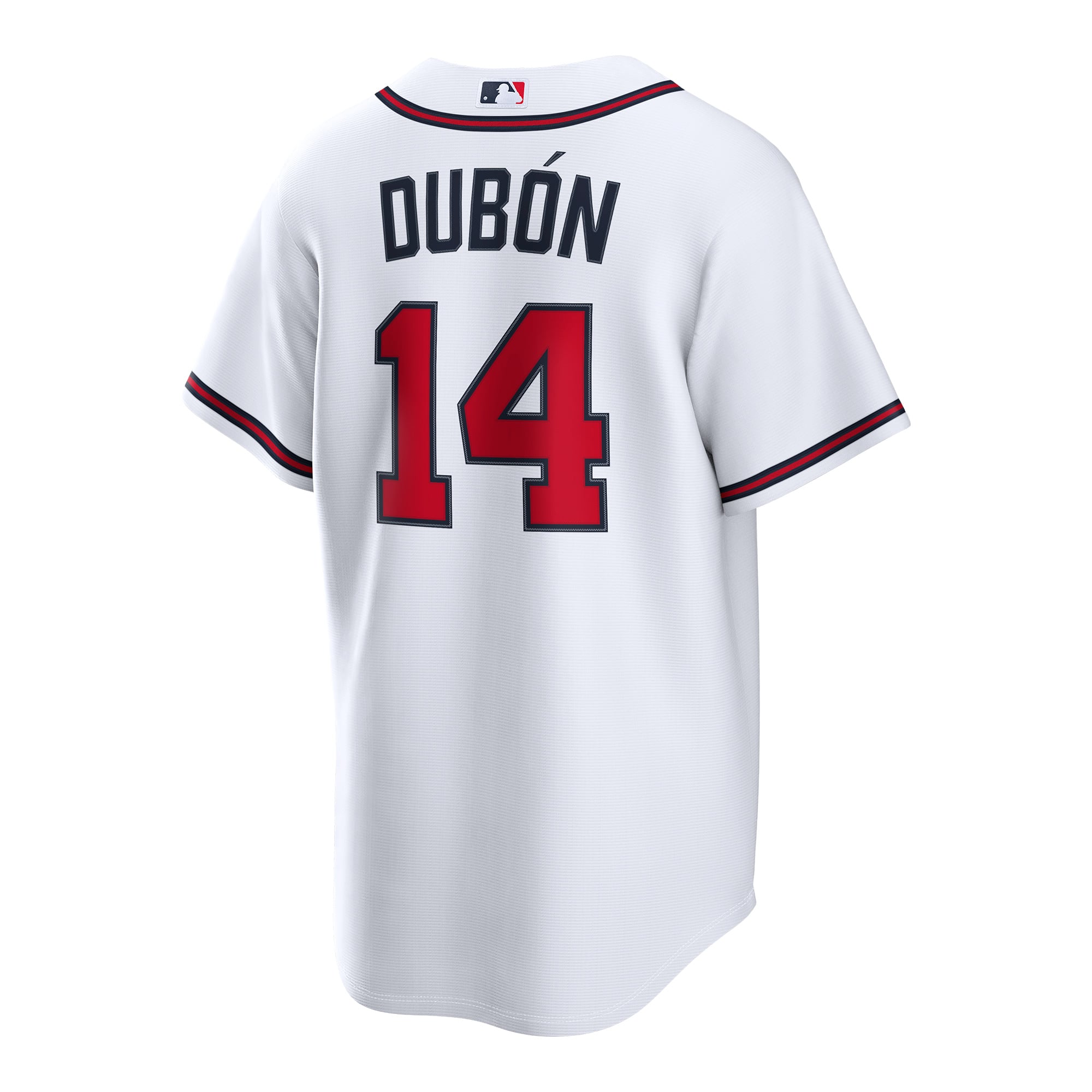 Men's Atlanta Braves Mauricio Dubón Nike White Home Replica Jersey - 4