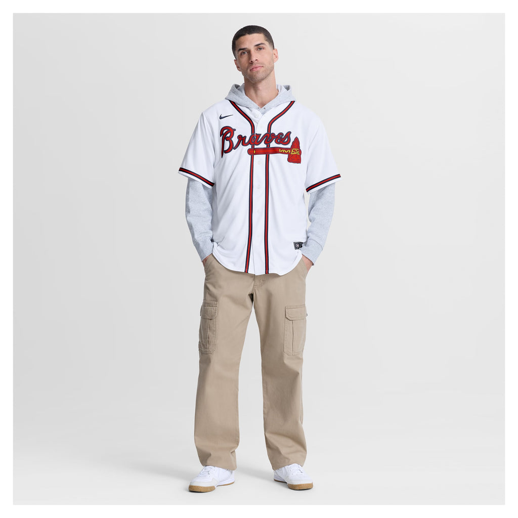 Men's Atlanta Braves Mauricio Dubón Nike White Home Replica Jersey - 5