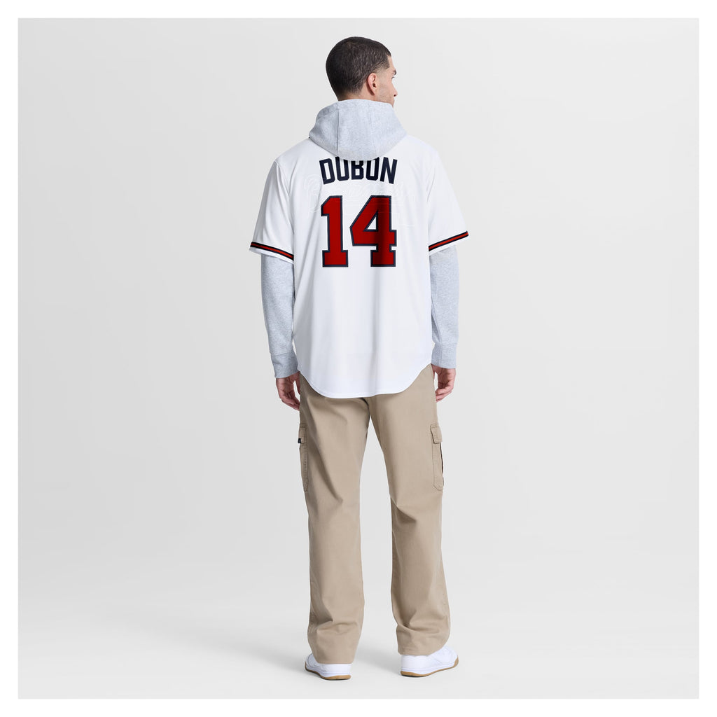 Men's Atlanta Braves Mauricio Dubón Nike White Home Replica Jersey - 6