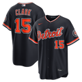 Men's Detroit Tigers Max Clark Nike Navy Alternate Stadium Jersey