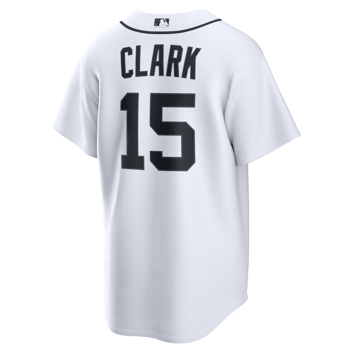 Men's Detroit Tigers Max Clark Nike White Home Replica Jersey - 6