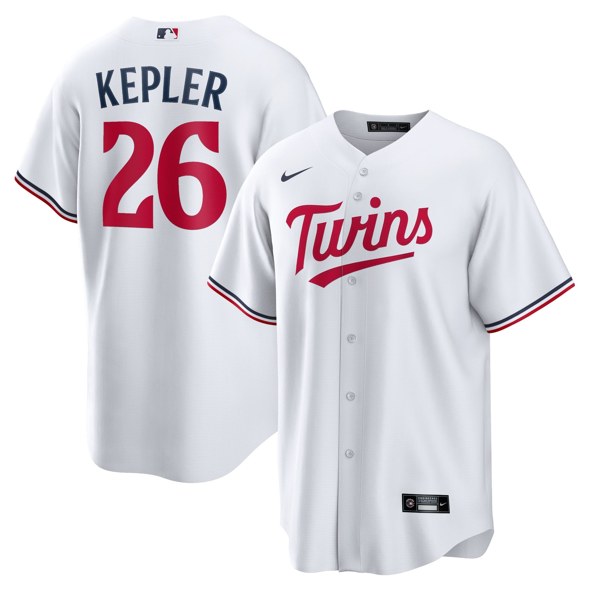 Men's Minnesota Twins Max Kepler Nike White Home Replica Player Logo Jersey - 2