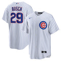 Men's Chicago Cubs Michael Busch Nike White Home Replica Jersey