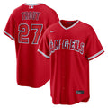Men's Los Angeles Angels Mike Trout Nike Red Alternate Replica Jersey