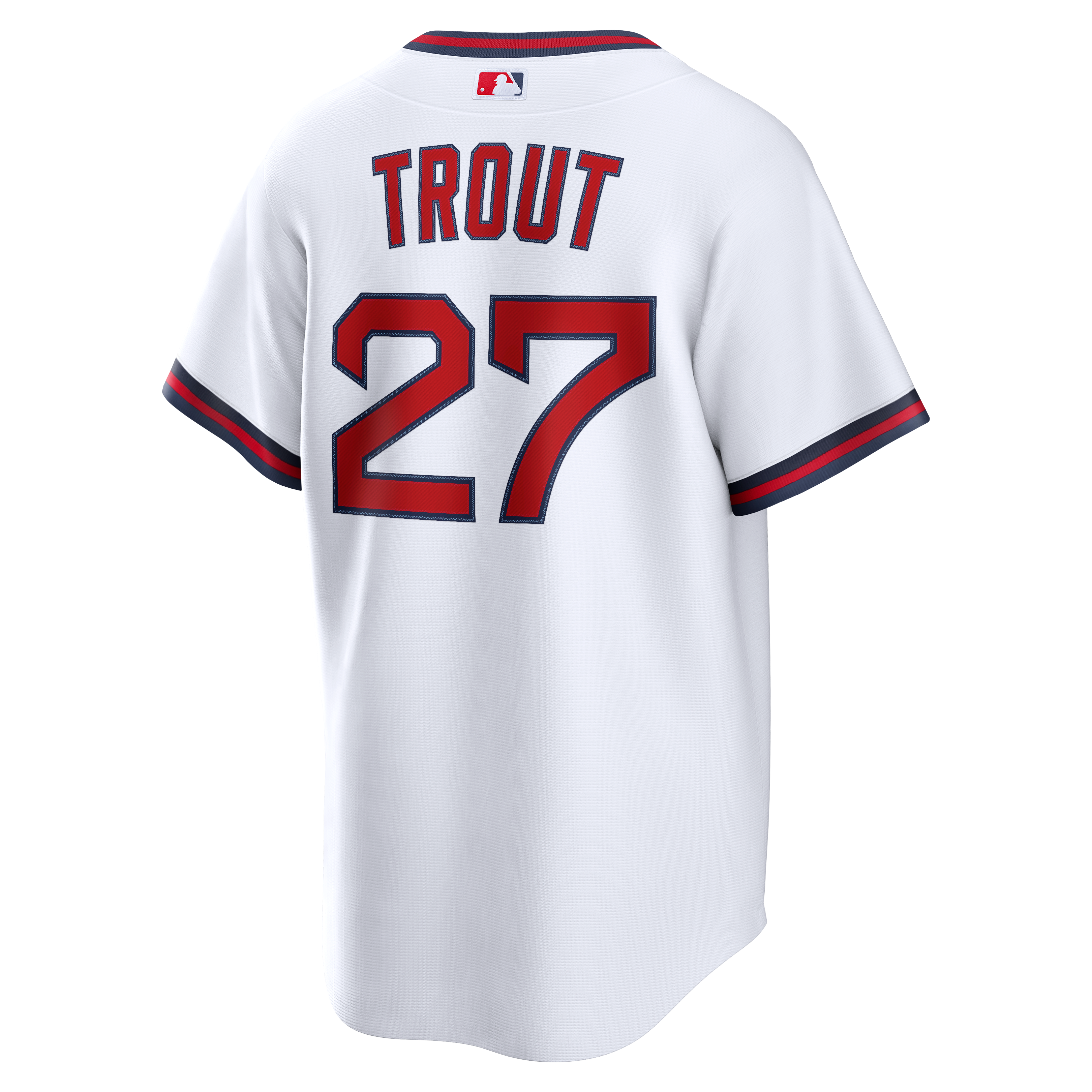 Men's Los Angeles Angels Mike Trout Nike White Alternate Replica Jersey - 4