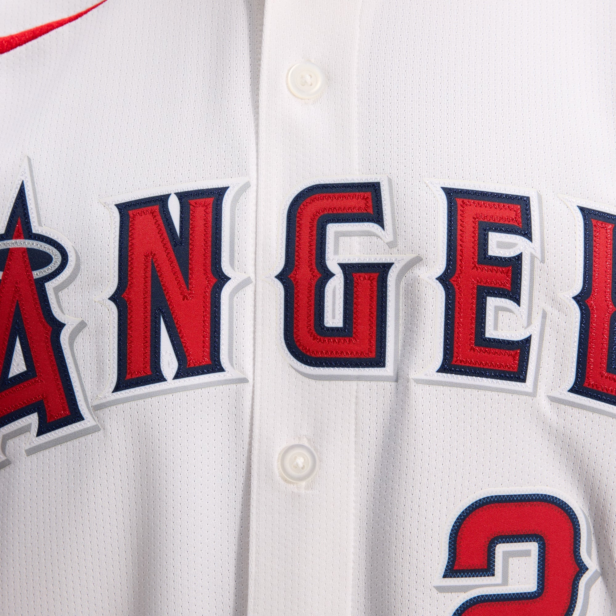 Men's Los Angeles Angels Mike Trout Nike White Home Limited Player Jersey - 13