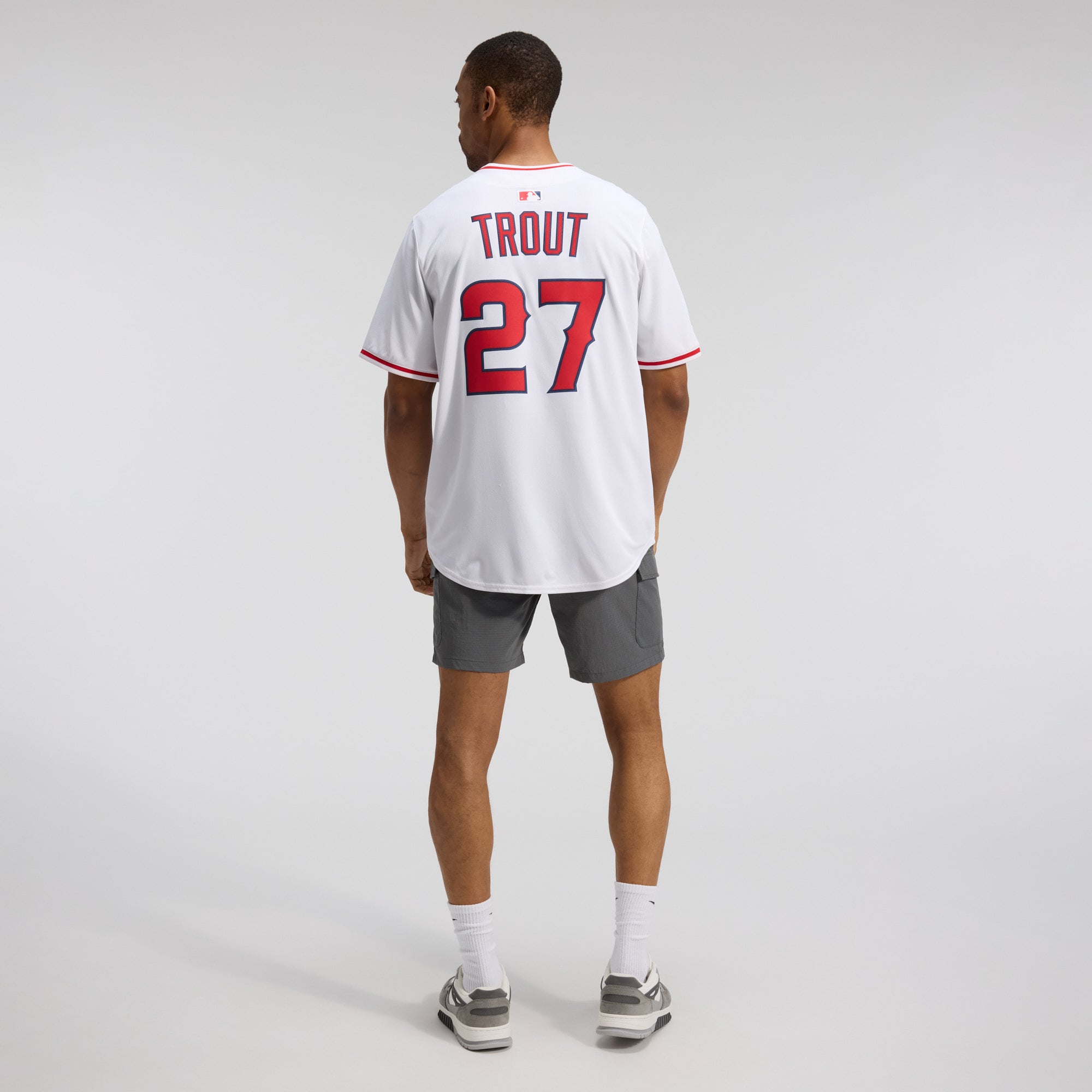 Men's Los Angeles Angels Mike Trout Nike White Home Limited Player Jersey - 6