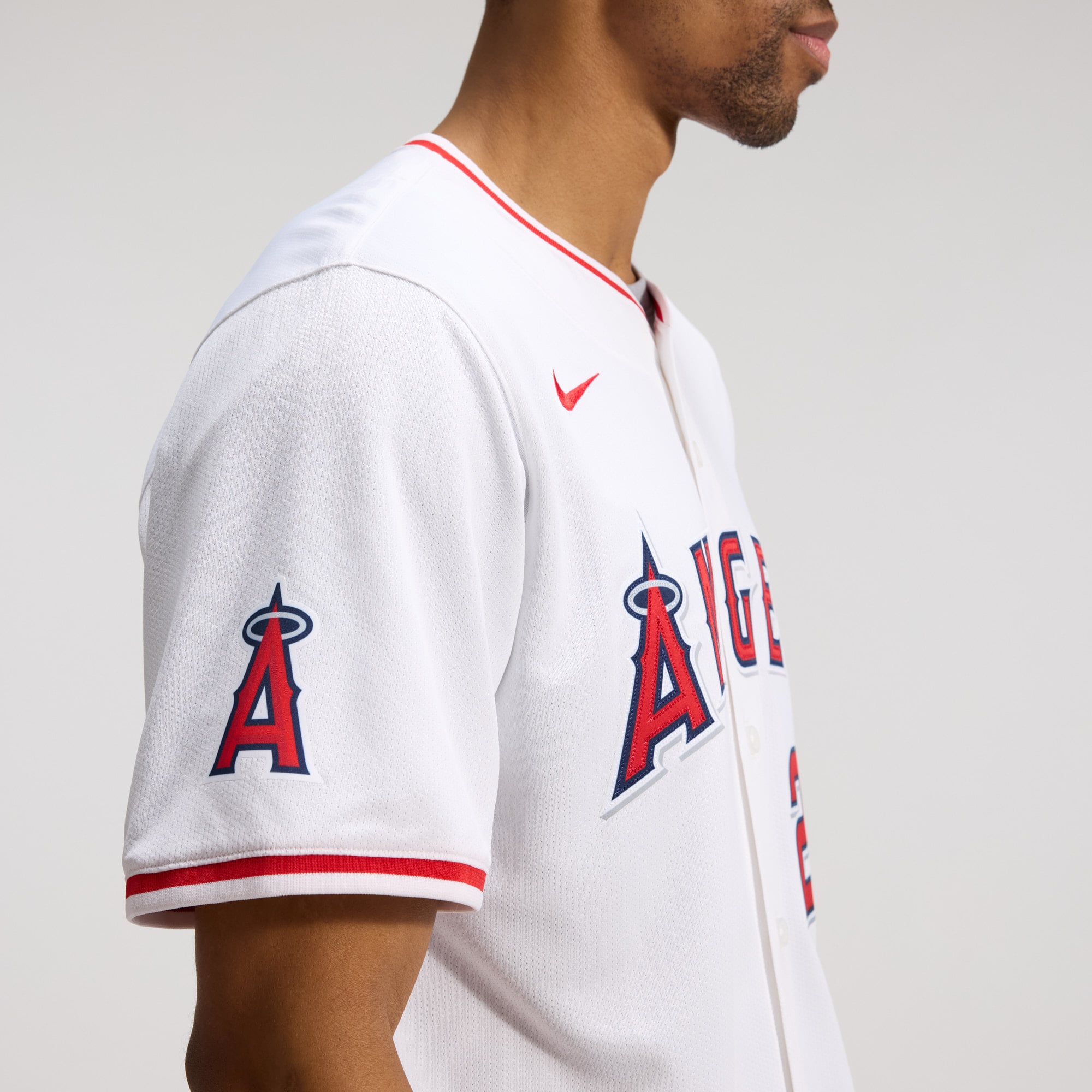 Men's Los Angeles Angels Mike Trout Nike White Home Limited Player Jersey - 9