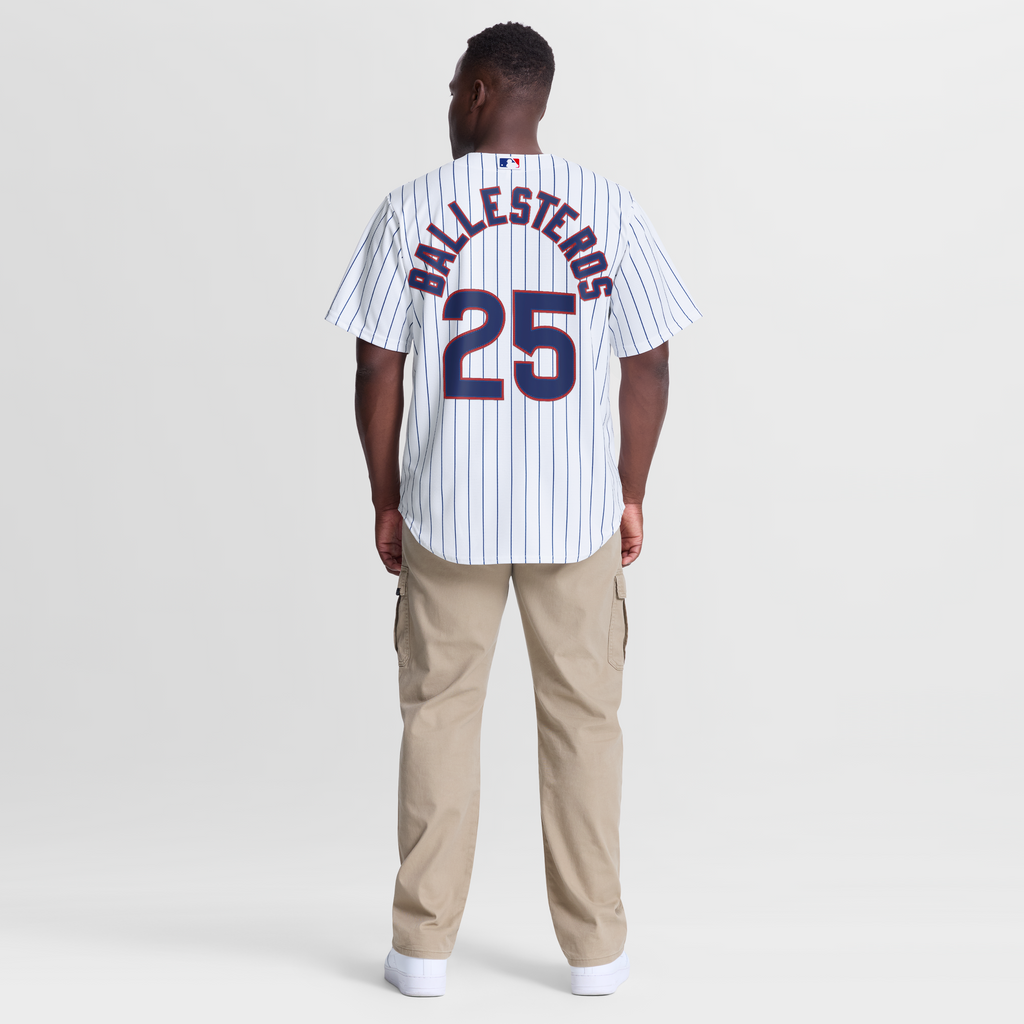 Men's Chicago Cubs Moisés Ballesteros Nike White Home Replica Jersey - 6