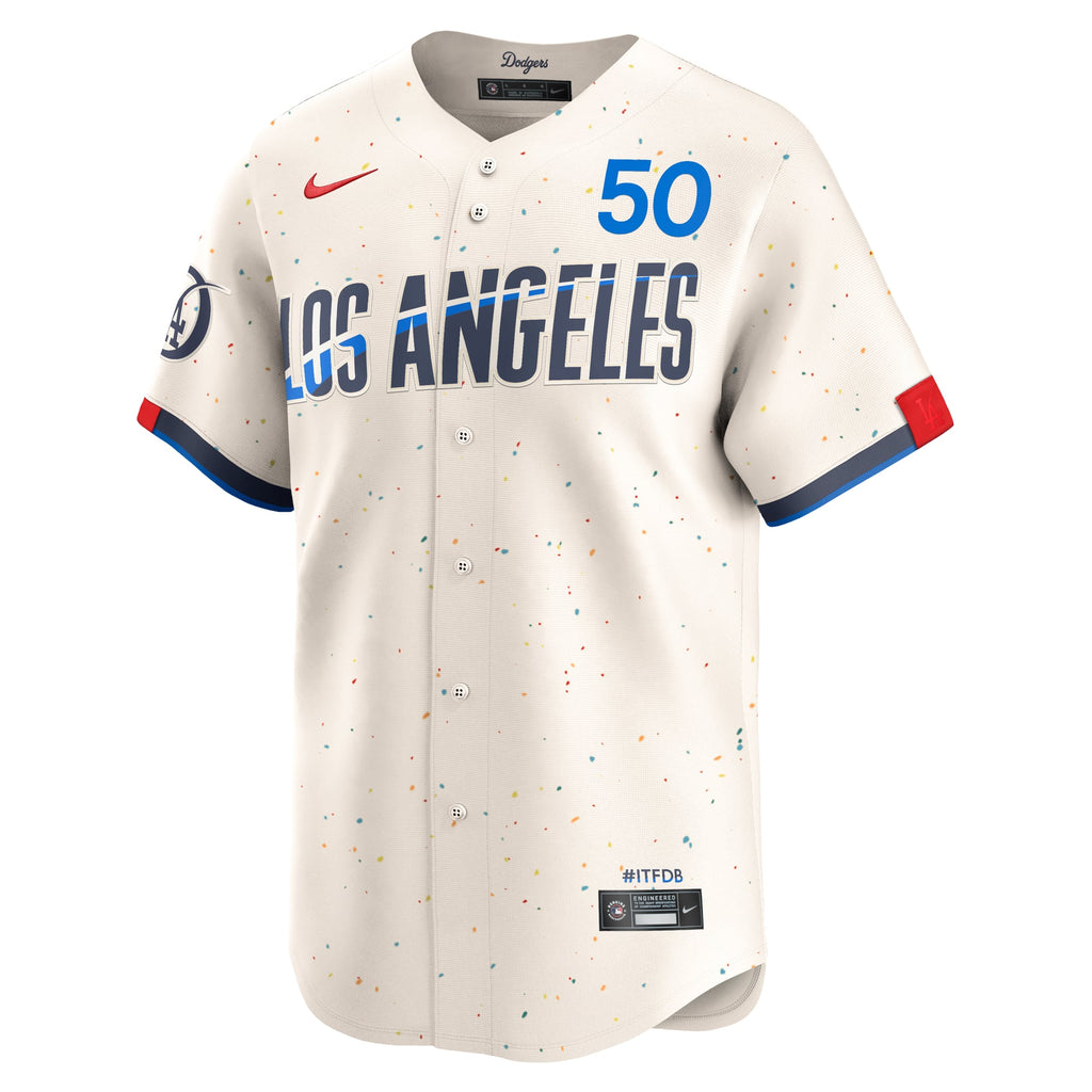 Men's Los Angeles Dodgers Mookie Betts Nike Cream City Connect Limited Player Jersey - 3