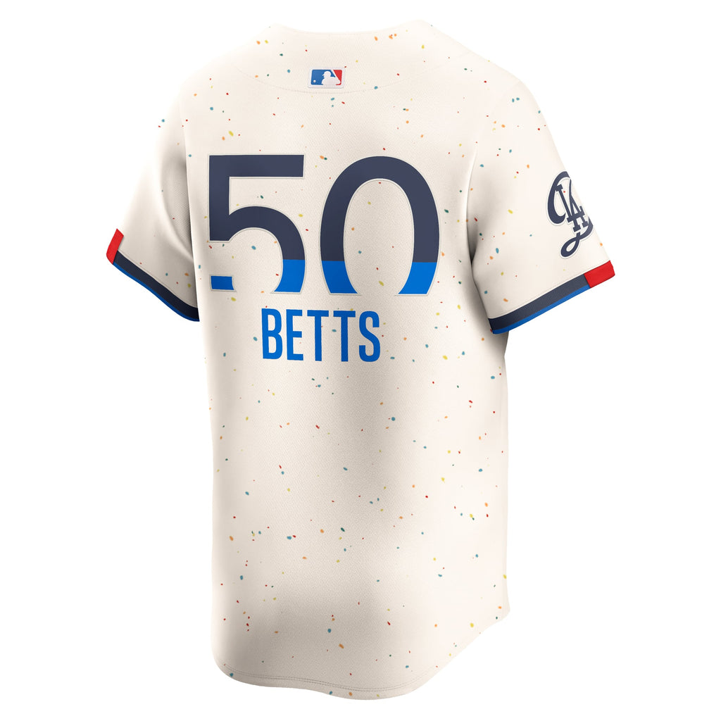 Men's Los Angeles Dodgers Mookie Betts Nike Cream City Connect Limited Player Jersey - 4