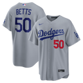 Men's Los Angeles Dodgers Mookie Betts Nike Gray Stadium Jersey