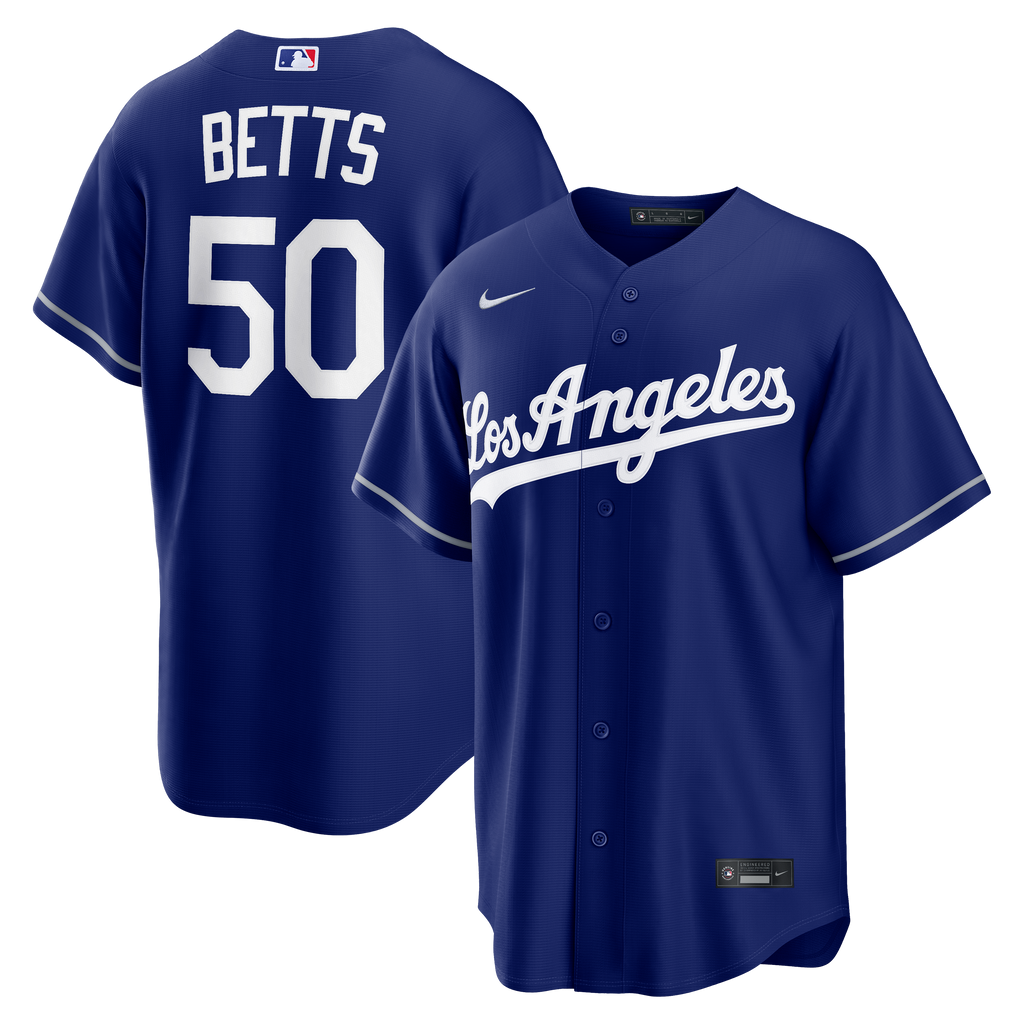 Men's Los Angeles Dodgers Mookie Betts Nike Royal Alternate Replica Jersey - 2