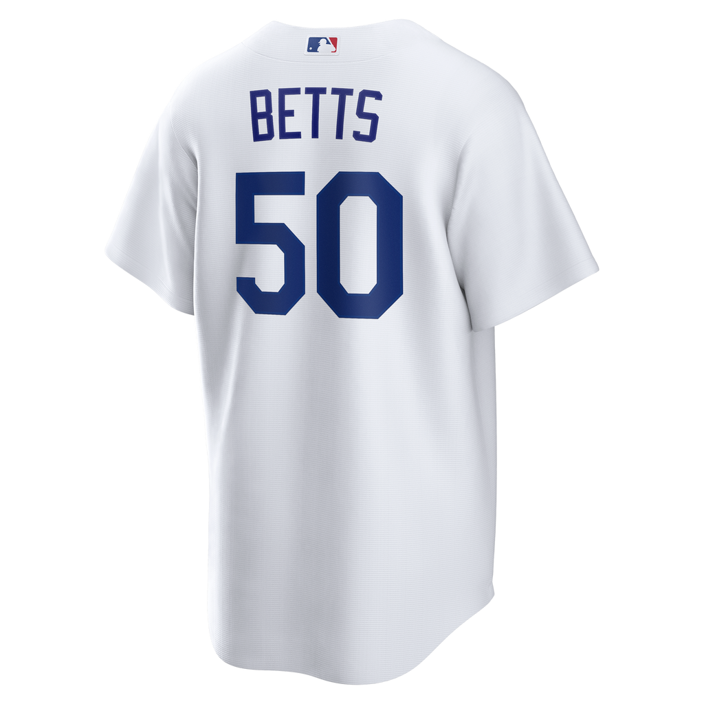 Men's Los Angeles Dodgers Mookie Betts Nike White Home Replica Jersey - 4