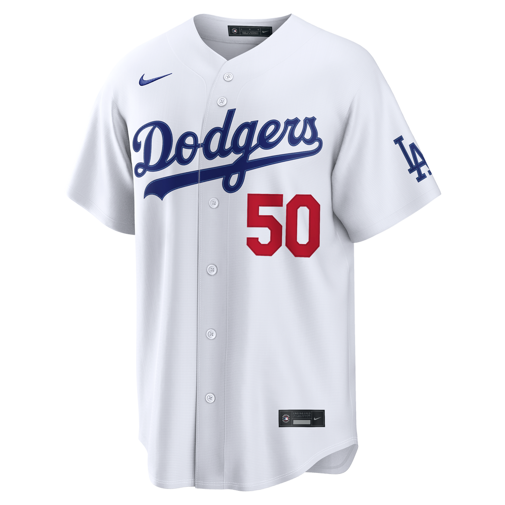 Men's Los Angeles Dodgers Mookie Betts Nike White Home Stadium Jersey - 3