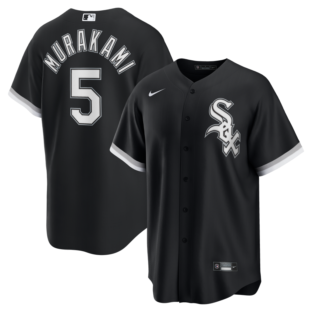 Men's Chicago White Sox Munetaka Murakami Nike Black Alternate Replica Jersey - 2