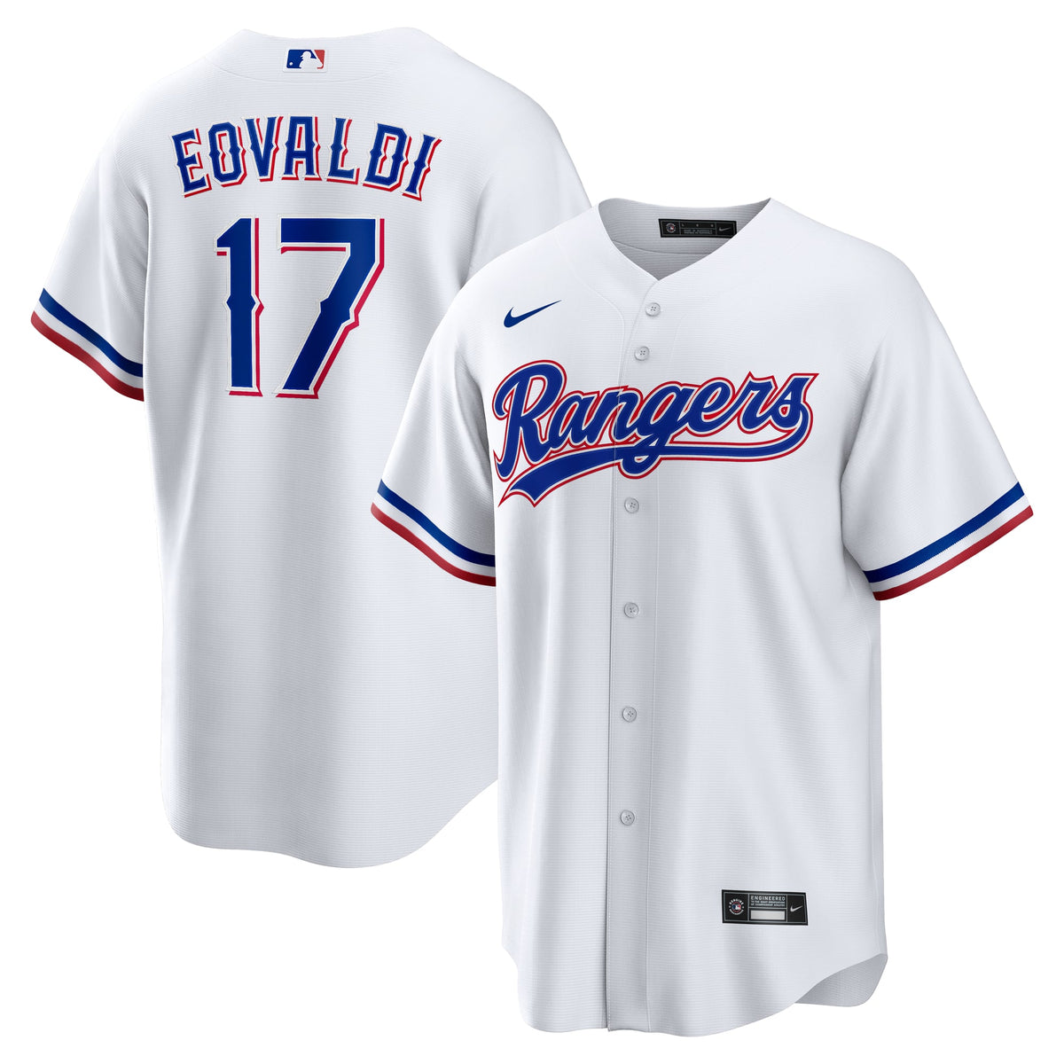 Men's Texas Rangers Nathan Eovaldi Nike White Home Replica Player Jersey - 2