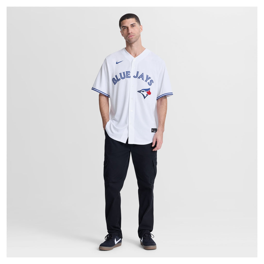 Men's Toronto Blue Jays Nathan Lukes Nike White Home Replica Jersey - 5