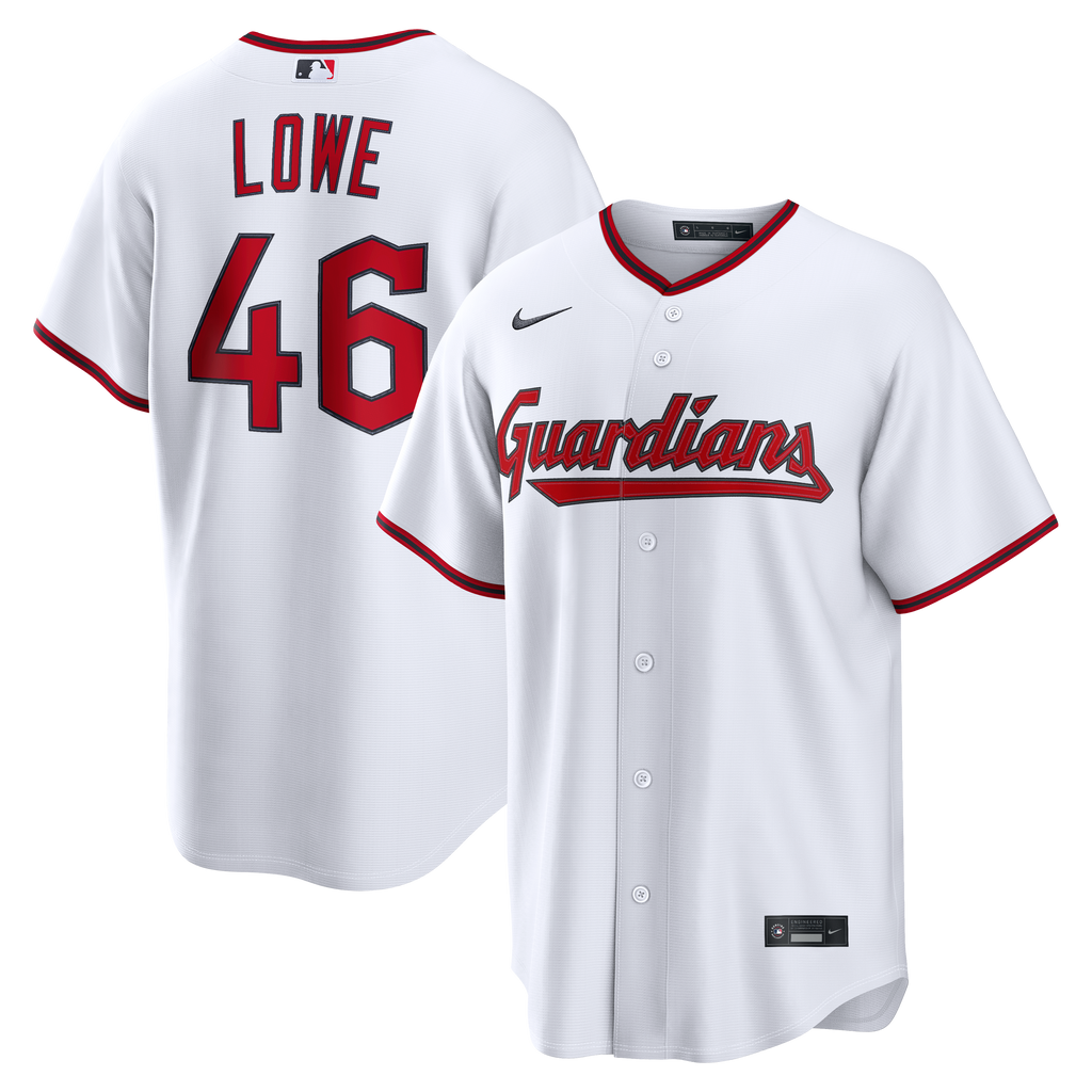 Men's Cleveland Guardians Nathaniel Lowe Nike White Home Replica Jersey - 2