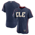 Men's Cleveland Guardians Nike Navy City Connect Authentic Sponsor Patch Jersey