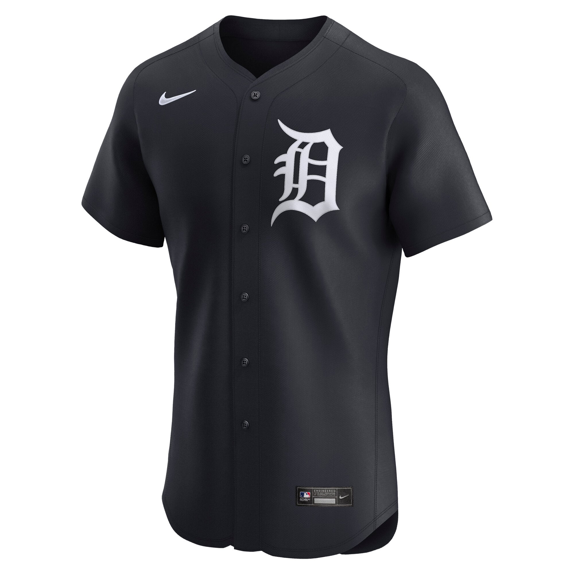 Men's Detroit Tigers Nike Navy Alternate 2 Elite Jersey - 3